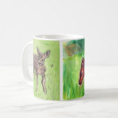 Cute Baby Deer Fawns Koffiemok (Voorkant links)