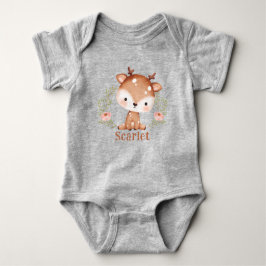 Cute Baby Deer First Birthday I Baby shower Romper