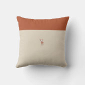 Cute Baby Deer Herfst Oranje Birth Stats Boy Nurse Kussen (Achterkant)