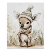 Cute Baby Deer Perfect Poster (Voorkant)