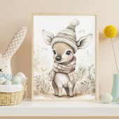 Cute Baby Deer Perfect Poster