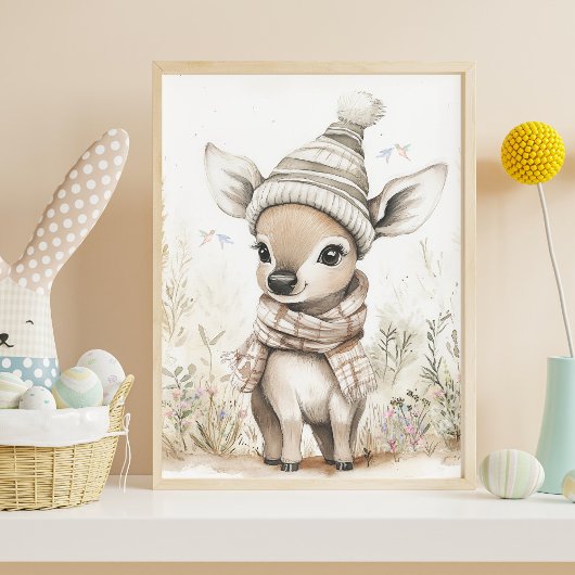Cute Baby Deer Perfect Poster