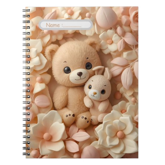 Cute Baby Dieren Notitieboek (Voorkant)