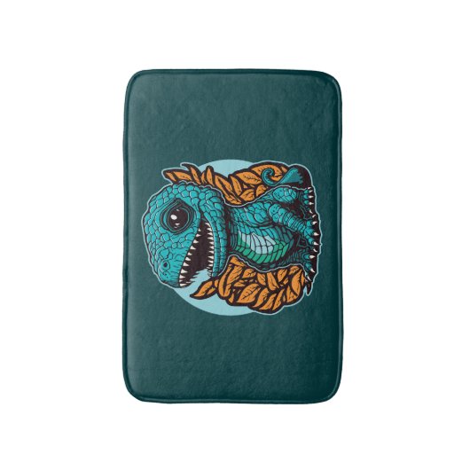 Cute Baby Dinosaur Badmat (Voorkant Verticaal)