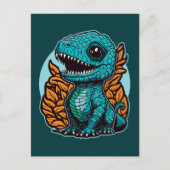 Cute Baby Dinosaur Briefkaart (Voorkant)