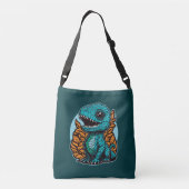 Cute Baby Dinosaur Crossbody Tas (Achterkant)