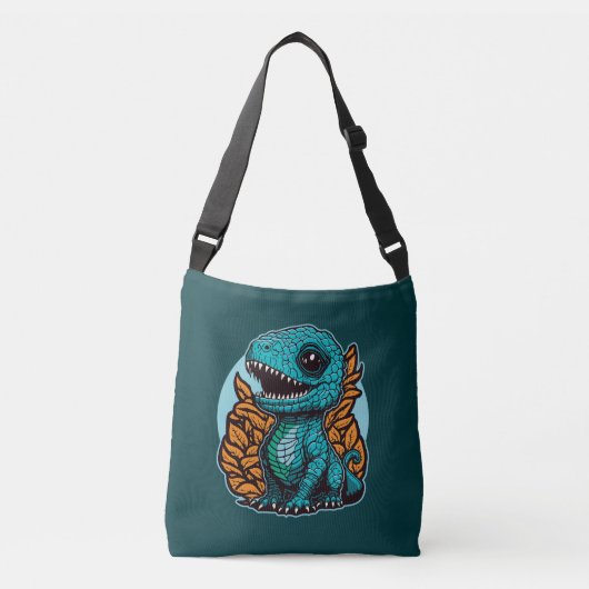 Cute Baby Dinosaur Crossbody Tas (Voorkant)