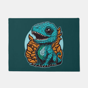 Cute Baby Dinosaur Deurmat