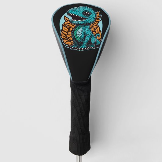 Cute Baby Dinosaur Golfheadcover (Voorkant)