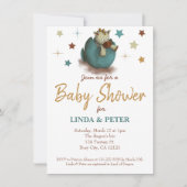 Cute Baby Dinosaur Hatching Neutraal Baby shower Kaart (Voorkant)