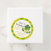 Cute Baby Dinosaur Hatching Shower Party Jurassic Bedankjes Labels (In situ)