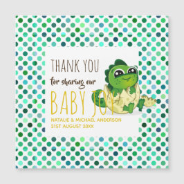 Cute Baby Dinosaur Hatching Shower Party Polkadot