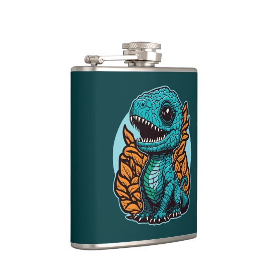 Cute Baby Dinosaur Heupfles (Rechts)