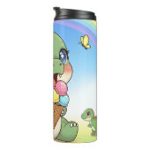  Cute Baby Dinosaur Ice Cream Thermosbeker (Geroteerd rechts)