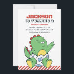 Cute Baby Dinosaur in Egg Kids Birthday Invitation Kaart<br><div class="desc">Kute design voor kinderen,  jongens of meisjes die van dinosaurus,  dino-cartoon,  T-rex en andere dinosaurussoorten houden. Ideaal voor Jurassic-themagefeestje. U kunt de formulering aanpassen aan andere gelegenheden.</div>