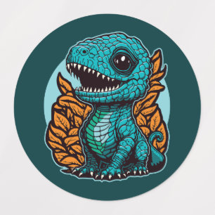 Cute Baby Dinosaur Labels