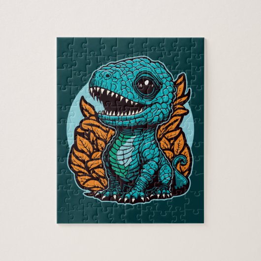 Cute Baby Dinosaur Legpuzzel (Verticaal)