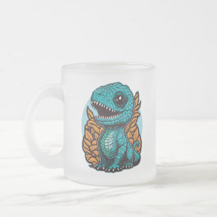 Cute Baby Dinosaur Matglas Koffiemok