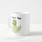 Cute Baby Dinosaur Mok - Dino Love Cup (Voorkant links)