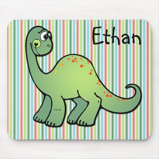 Cute Baby Dinosaur Mousepad voor een jongen Muismat (Voorkant)