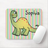 Cute Baby Dinosaur Mousepad voor een meisje Muismat (Met muis)