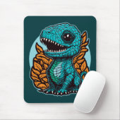 Cute Baby Dinosaur Muismat (Met muis)