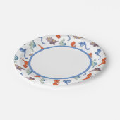 Cute Baby Dinosaur Pattern Print Papieren Bordje (Gekanteld)