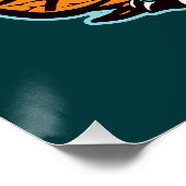 Cute Baby Dinosaur Perfect Poster (Hoek)