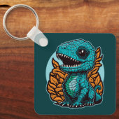 Cute Baby Dinosaur Sleutelhanger (Voorkant)