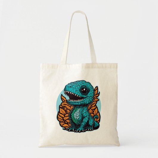 Cute Baby Dinosaur Tote Bag (Voorkant)