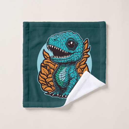 Cute Baby Dinosaur Washandje (Wasdoekje)