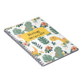 Cute Baby Dinosauriërs Aangepaste Kinderen' Notitieboek (Rechterzijde)