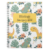 Cute Baby Dinosauriërs Op Maat Gemaakte Kinderen Notitieboek (Voorkant)