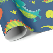 Cute Baby Dinosaurs Cadeaupapier (Rol Hoek)