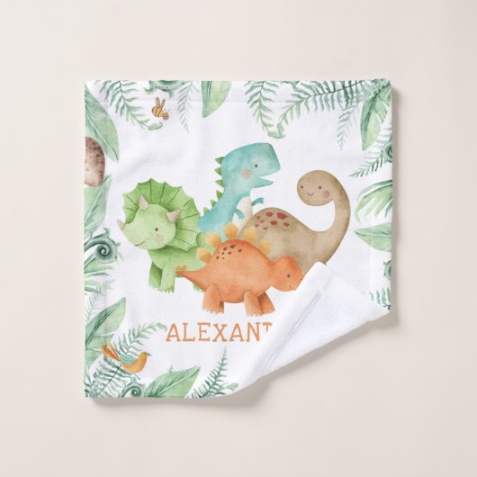 Cute Baby Dinosaurs Kinder Washandje (Wasdoekje)