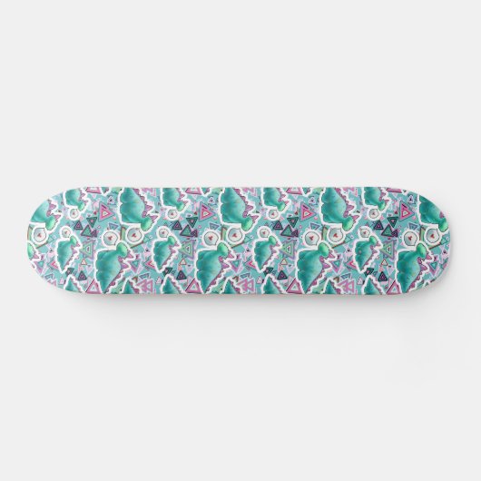 Cute Baby Dinosaurs Pattern Skateboard (Horizontaal)