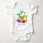 Cute Baby Dinosaurs Romper (Voorkant)