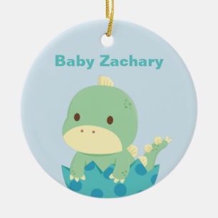 Cute Baby Dinosaurus Net Uitgekomen Nieuwgeboren O Keramisch Ornament