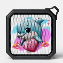 Cute Baby Dolphin met Valentijns hart