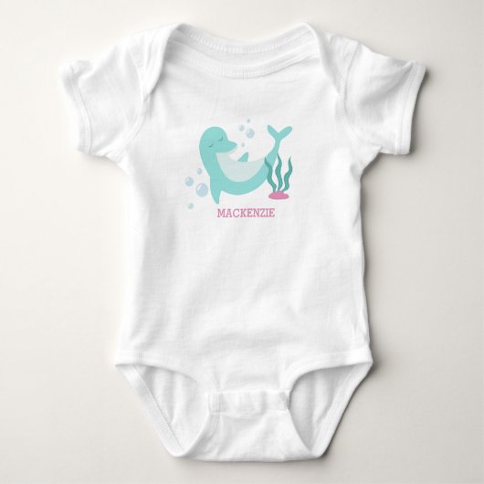 Cute Baby Dolphin Onsie T-Shirt (Voorkant)