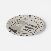 Cute Baby Donkey Birthday Party Papieren Bordje (Gekanteld)