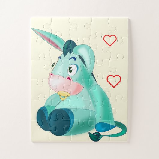 Cute Baby Donkey Legpuzzel (Verticaal)