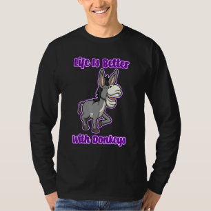 Cute Baby Donkey Life Mule T-shirt