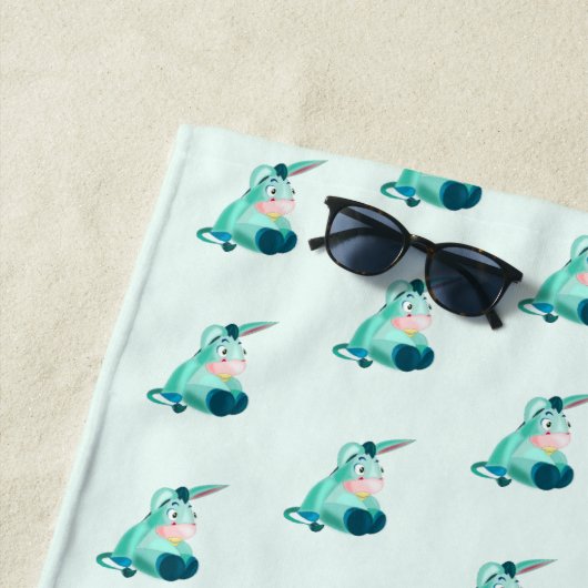 Cute Baby Donkey Strandlaken (In situ)