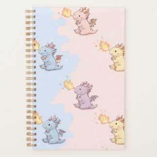 Cute Baby Draak Planner Kawaii Vuurspuwend