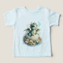 Cute Baby Draak Uitbroedende Fantasy Peuter T-Shir
