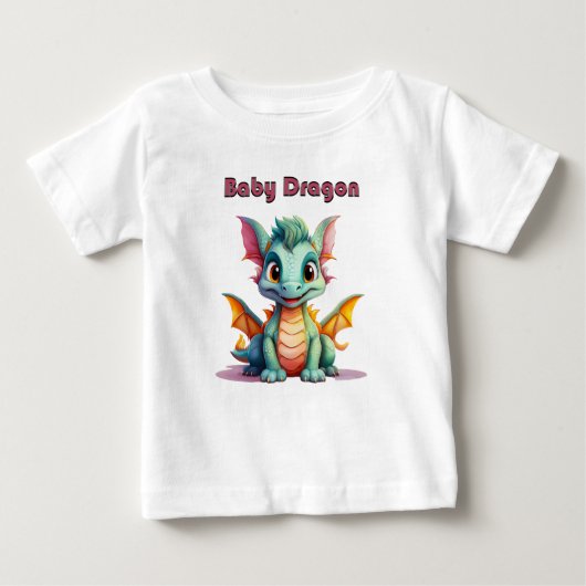 Cute Baby Dragon – Adorable Fantasy T-Shirt  (Voorkant)