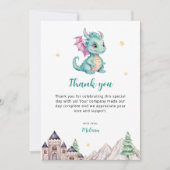 Cute Baby Dragon Bedankkaart (Voorkant)