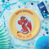 Cute Baby Dragon Birthday Bord (Feest)