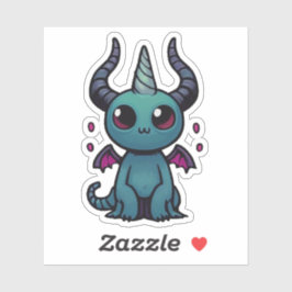 Cute Baby Dragon Demon - Kawaii Fantasy Sticker